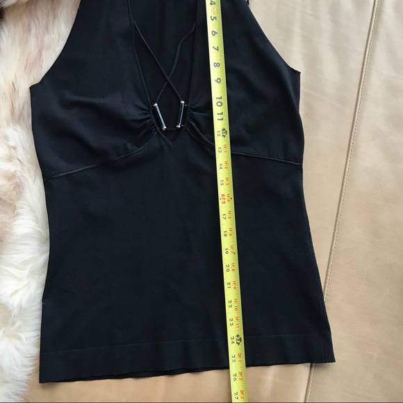 Roberto Cavalli Black knit top size 44/ US SIZE 8 - Picture 4 of 7